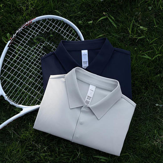 夏季新款高端无痕T恤亲肤丝滑商务通勤短袖翻领上衣  HLS-GF81028# 商品图2