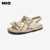 【上新】MIO米奥厚底镂空勃肯凉鞋女2026夏季新款蝴蝶结后空外穿平底拖鞋M263126215 商品缩略图1