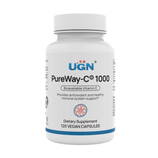 UGN高吸收脂化维生素C1000胶囊（120粒/瓶）专利PureWay-C®，高生物利用度VC 商品图1
