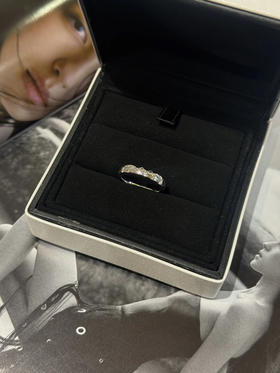 Chanel coco crush 白金色 18k 窄版 戒指