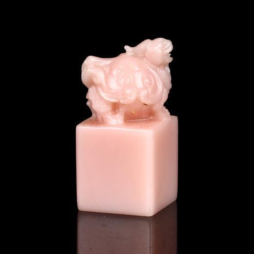 孤品17829云南粉冻神龟钮方章名章长寿顽强智慧吉祥2.0*2.0*4.1cm 商品图2