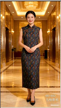 681800春上新 无袖旗袍 商品图0