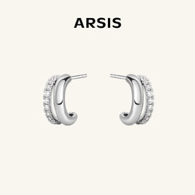 ARSIS｜自由搭配系列 循光双层耳钉