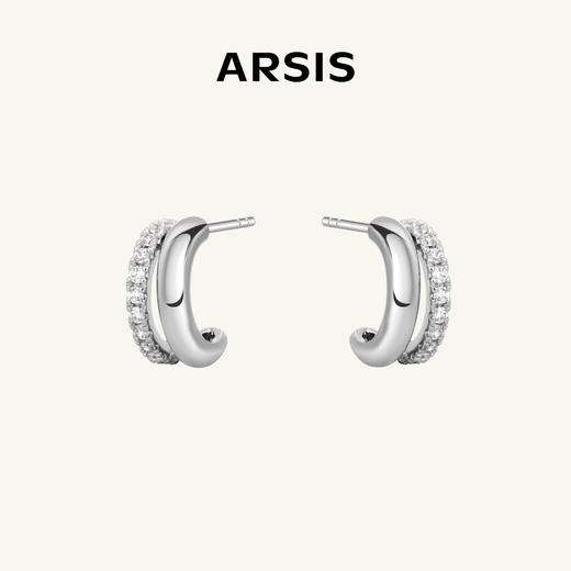 ARSIS｜自由搭配系列 循光双层耳钉 商品图0