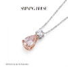 ShiningHouse[培育] 粉钻系列 18k金钻石吊坠 水滴形1克拉钻人工真钻人造钻石K金吊坠时尚钻石吊坠卓越匠心奢耀臻献【此商品不支持7天无理由退货退款】预计3日发货（单吊坠,图片为搭配展示） 商品缩略图2