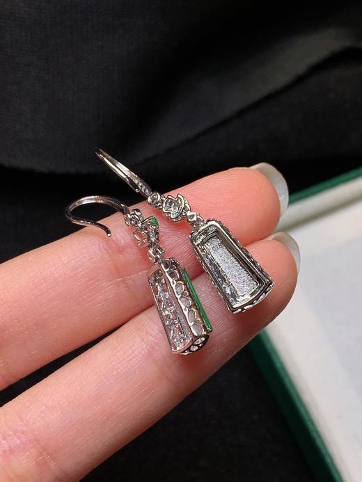 无事牌翡翠耳坠 商品图4