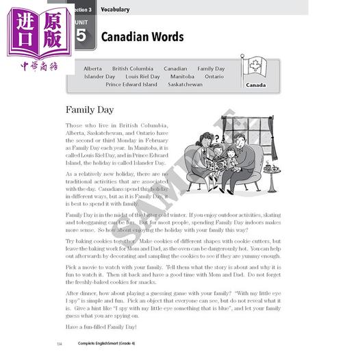 【中商原版】加拿大课程英语练习册 聪明英语 四年级 Complete EnglishSmart Grade 4 Canadian Curriculum English Workbook 商品图4