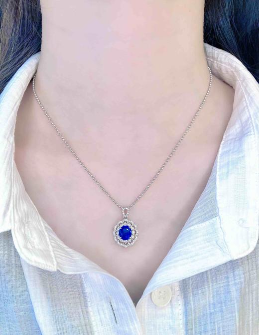 1.32ct刻面蓝宝石吊坠 商品图5