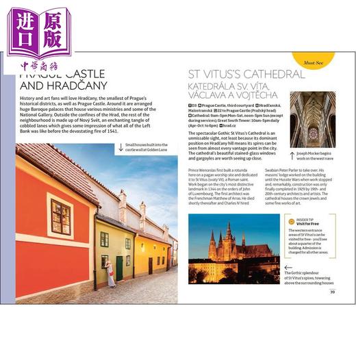 预售 【中商原版】布拉格 DK口袋旅行指南与迷你地图 DK Prague Mini Map and Guide 英文原版 DK Travel 商品图1
