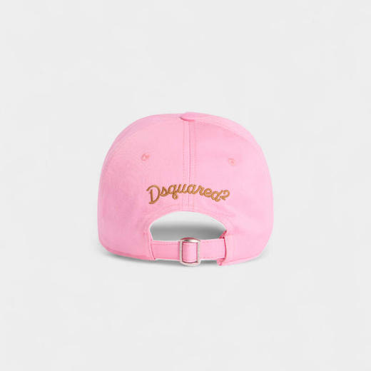 DSQUARED2 中性字母徽标刺绣棉质Rebels棒球帽 粉色 BCM0970 05C00001 9207 商品图1