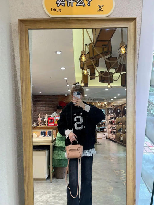 Celine Belt 沙漠玫瑰 pico 十字纹牛皮 鲶鱼包 商品图2