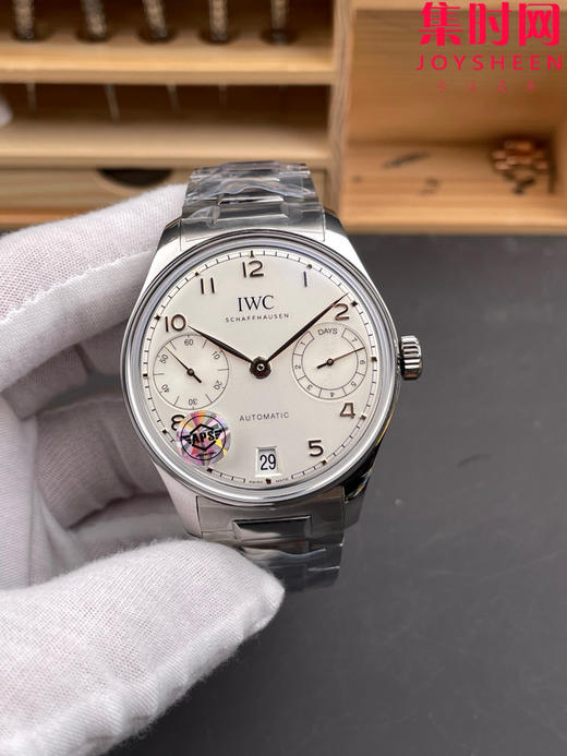 【新款葡七钢带款】新品万国APS葡萄牙七日链系列 APS新款葡七钢带款 白盘金针 男士腕表 商品图0