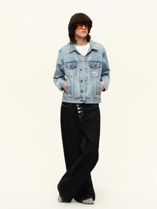 出逃赤岗西/C26SSW176/复古做旧翻领牛仔外套 商品图1