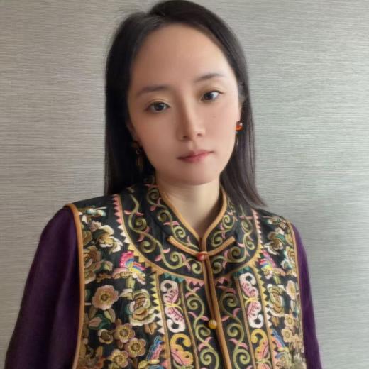 【咕咕同款】NANSONGSILK/NS新中式桑蚕丝圆领重工刺绣撞色拼接新中式坎肩马甲M1D536093Y南宋 商品图4