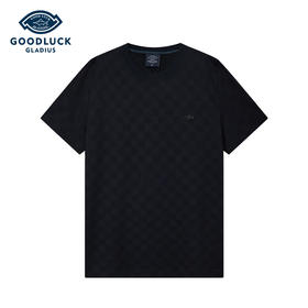 【莱赛尔】德鲨卡其色短袖圆领T恤男2026夏新款休闲打底衫