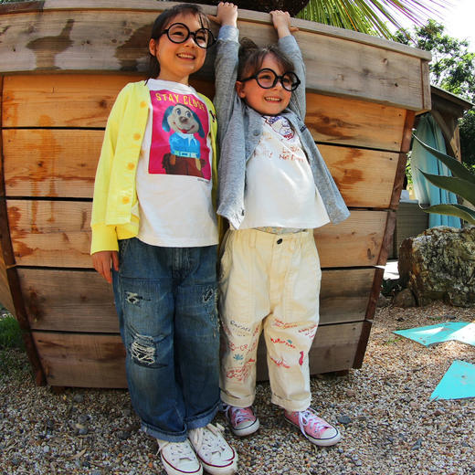 DD日本童装 DENIM DUNGAREE 8盎司复古丹宁牛仔破坏长裤 商品图1