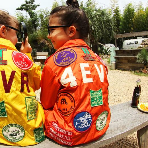 DD日本童装 DENIM DUNGAREE 复古徽章 MX ELEVEN 教练夹克 商品图1