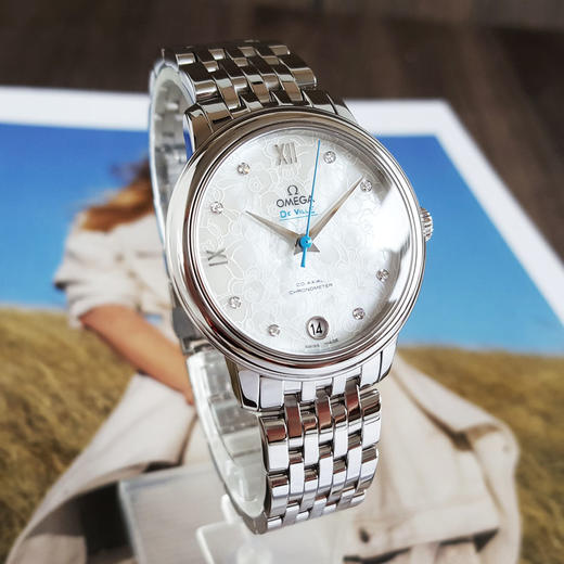 【95新】OMEGA欧米茄424.10.33.20.55.004自动机械日期显示33mm（女款）蝶飞系列精钢060226TJ03 商品图3