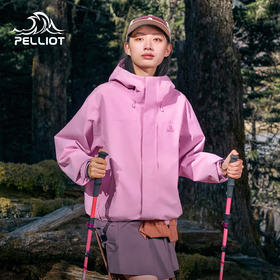 伯希和户外硬壳冲锋衣2026年新款Teflon暴雨级防水登山外套男