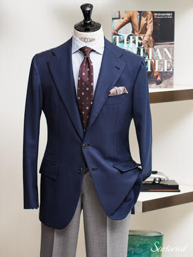 Orazio Luciano 藏蓝色单西