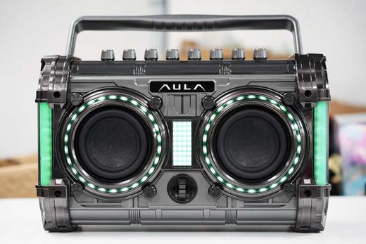 狼蛛BS500新品复古炸街智能机甲发光音响智能蓝牙连接 商品图4