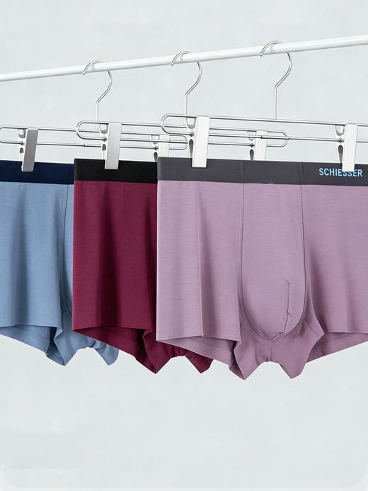 【超柔莫代尔】SCHIESSER德国舒雅男士超柔莫代尔无痕平角底裤内裤单条装35/24881T 商品图1