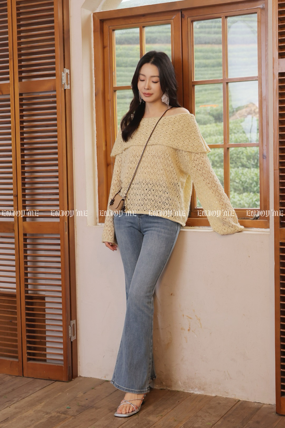 【门店同款】ENJOY春季高腰紧身喇叭裤 169146890