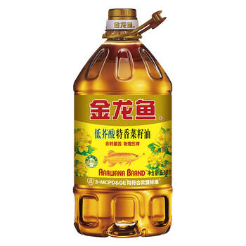 金龙鱼 食用油【保真菜籽油】非转基因 特香低芥酸菜籽油6.18L 商品图6