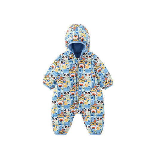 英氏婴儿羽绒哈衣宝宝连帽连体衣抗菌防钻绒保暖外套YRHFJ31039A 商品图4