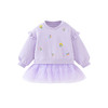 迷你巴拉巴拉女童宝宝裙子儿童卫衣拼网纱甜美连衣裙2026春新品 商品缩略图4