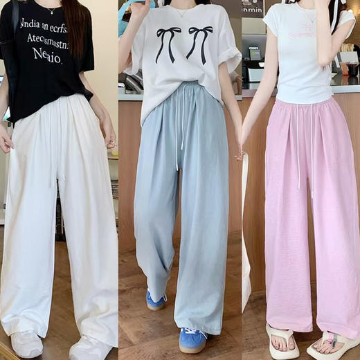 初秋新款阔腿裤女奶芙裤高腰显瘦空气裤纪念日百货门店同款164595362 商品图1