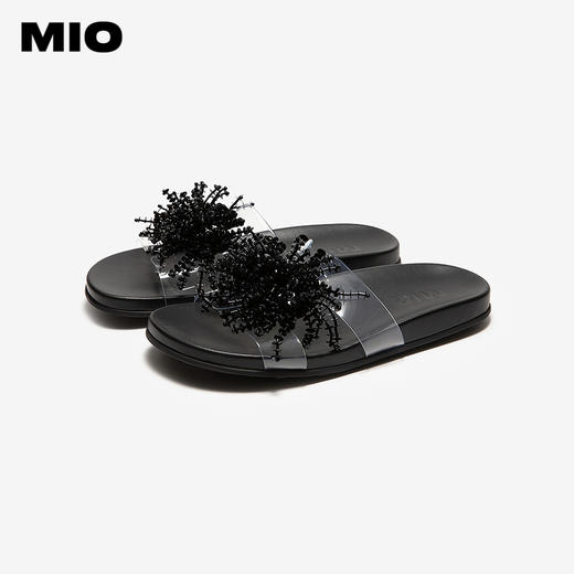 【上新】MIO米奥烟花拖鞋2026夏季新款厚底一字拖外穿高级感透明凉鞋女鞋M263126211 商品图2