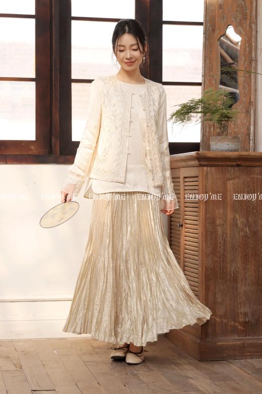 【门店同款】ENJOY春季“画中行”空山逢春中式上衣 169697325 商品图6