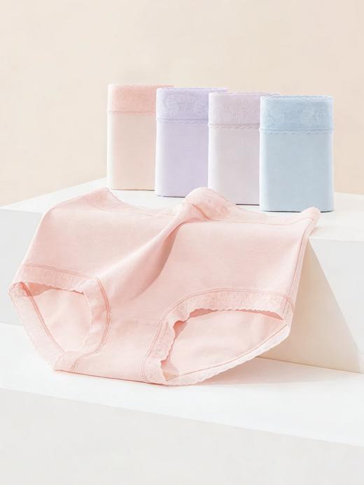 【莫代尔蚕丝】SCHIESSER德国舒雅女士莫代尔蚕丝蕾丝中腰平角小裤30/20082T 商品图2