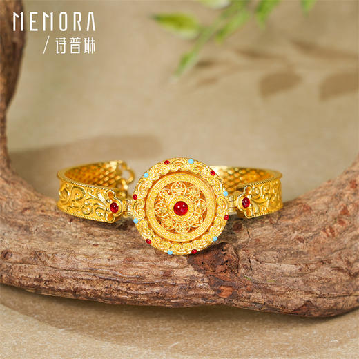 【新品首发】灵转八宝（豪华版）黄金足金手链【按克计价黄金2】成熟女性MEMORA诗普琳GB319901 商品图5