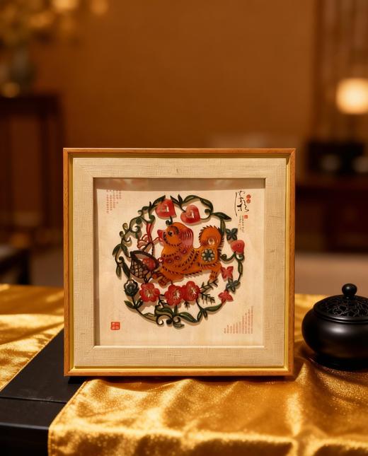 泰山皮影装饰摆台旅游纪念品手工艺品 商品图3