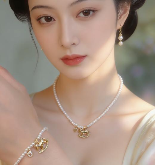 碎冰冰小马项链手链 | 一抹精致鎏光，点亮新年穿搭，百搭又显肤白 商品图0