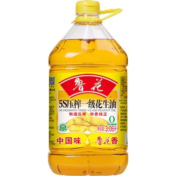 鲁花【保真花生油】5S 物理压榨 压榨一级 花生油 3.06L /粮油调味 /食用油 /花生油 商品图7