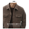 HIM漢崇【商场同款】轻暖复古肌理感羊毛呢夹克工装翻领夹棉外套 商品缩略图2