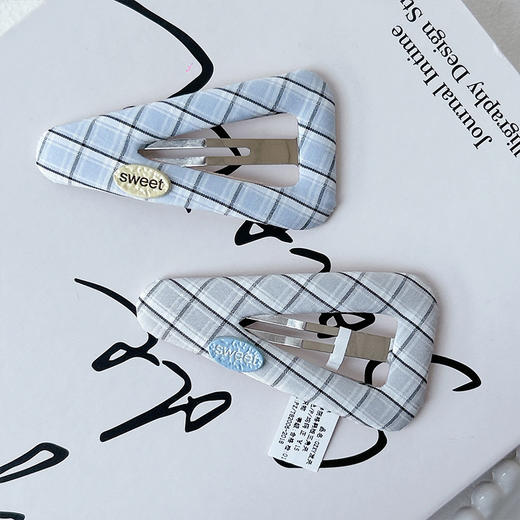 ZY学院格韩版简约清新三角夹GZXY发夹-纪念日百货门店同款169452336 商品图0