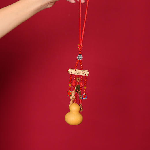 【祈愿吉品】马年出入平安桃木车载挂件马牛鼠兔幸运物挂饰 商品图2