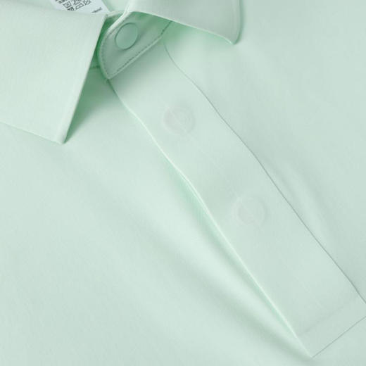 纯色POLO衫男女同款商务休闲翻领水波纹新款短袖上衣  HLS-WF83021# 商品图5