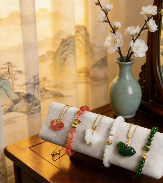【春节不停运】亦非晚·马上有福系列珠宝， 小马送福，平安守护，尽显东方优雅！玉石/南红，项链手链【G】（马上如意 预售3.6号发货） 商品图14