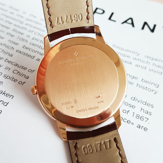 【95新】VACHERON CONSTANTIN 江诗丹顿81180/000R-9162手动机械40mm（男款）传承系列18k玫瑰金260126TJ35 商品图6