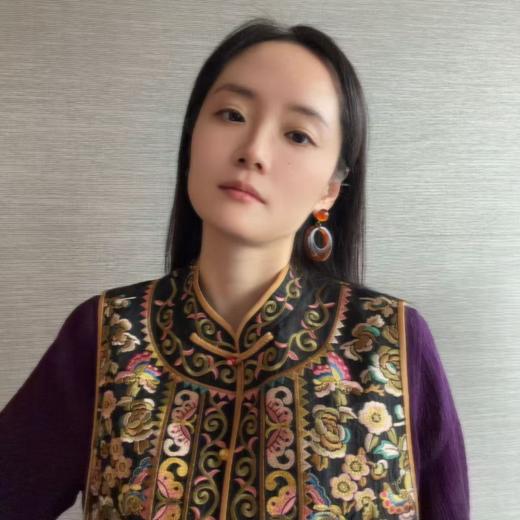 【咕咕同款】NANSONGSILK/NS新中式桑蚕丝圆领重工刺绣撞色拼接新中式坎肩马甲M1D536093Y南宋 商品图1