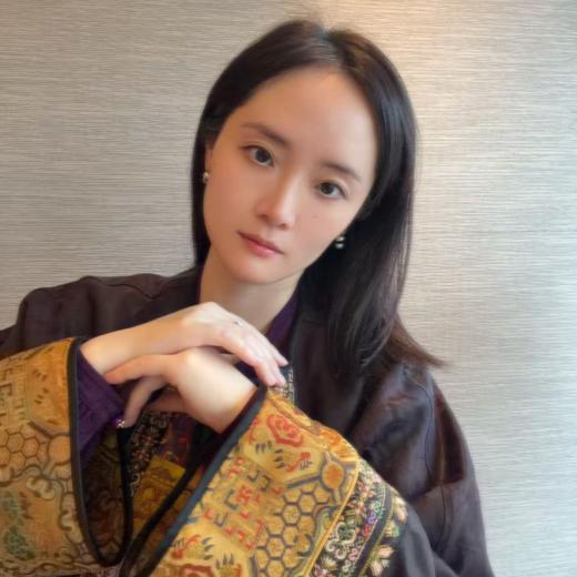 【咕咕同款】NANSONGSILK/NS新中式【金玉堂】香云纱圆领高级新中式宽松刺绣长袖外套M1D539735X南宋 商品图1