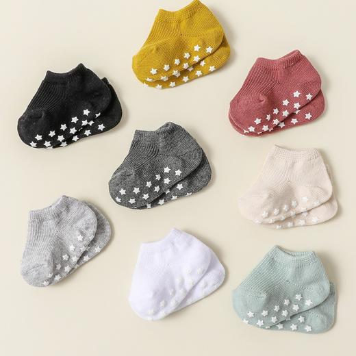 跨境专供8双装男女婴短袜舒适透气防汗防臭防滑地板袜四季款 商品图1