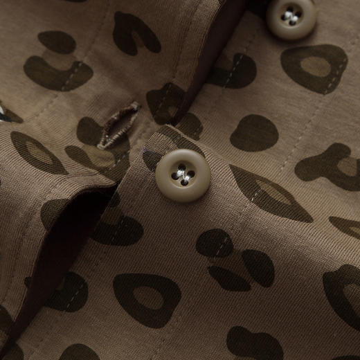 芬腾新款女士睡衣春秋长袖长裤纯棉豹纹熊猫全棉开衫家居服套装 商品图4