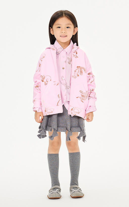 jnby  26年春款  连帽开襟卫衣 1Q2410480 商品图0