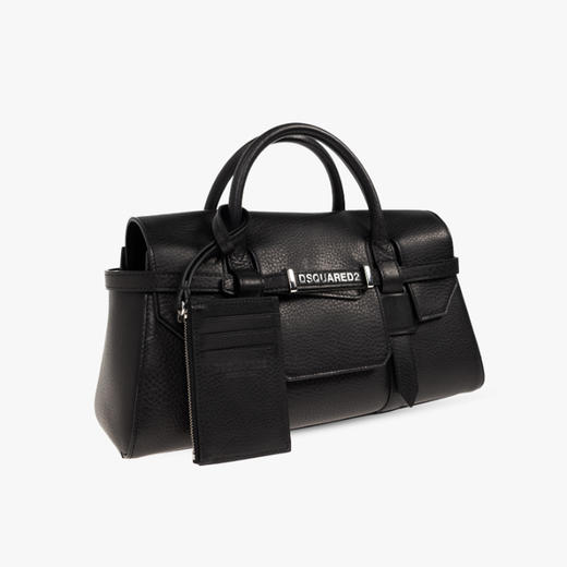 DSQUARED2 中性字母徽标麂皮提挎包 混色 HBW0072 12905394 2124 商品图1